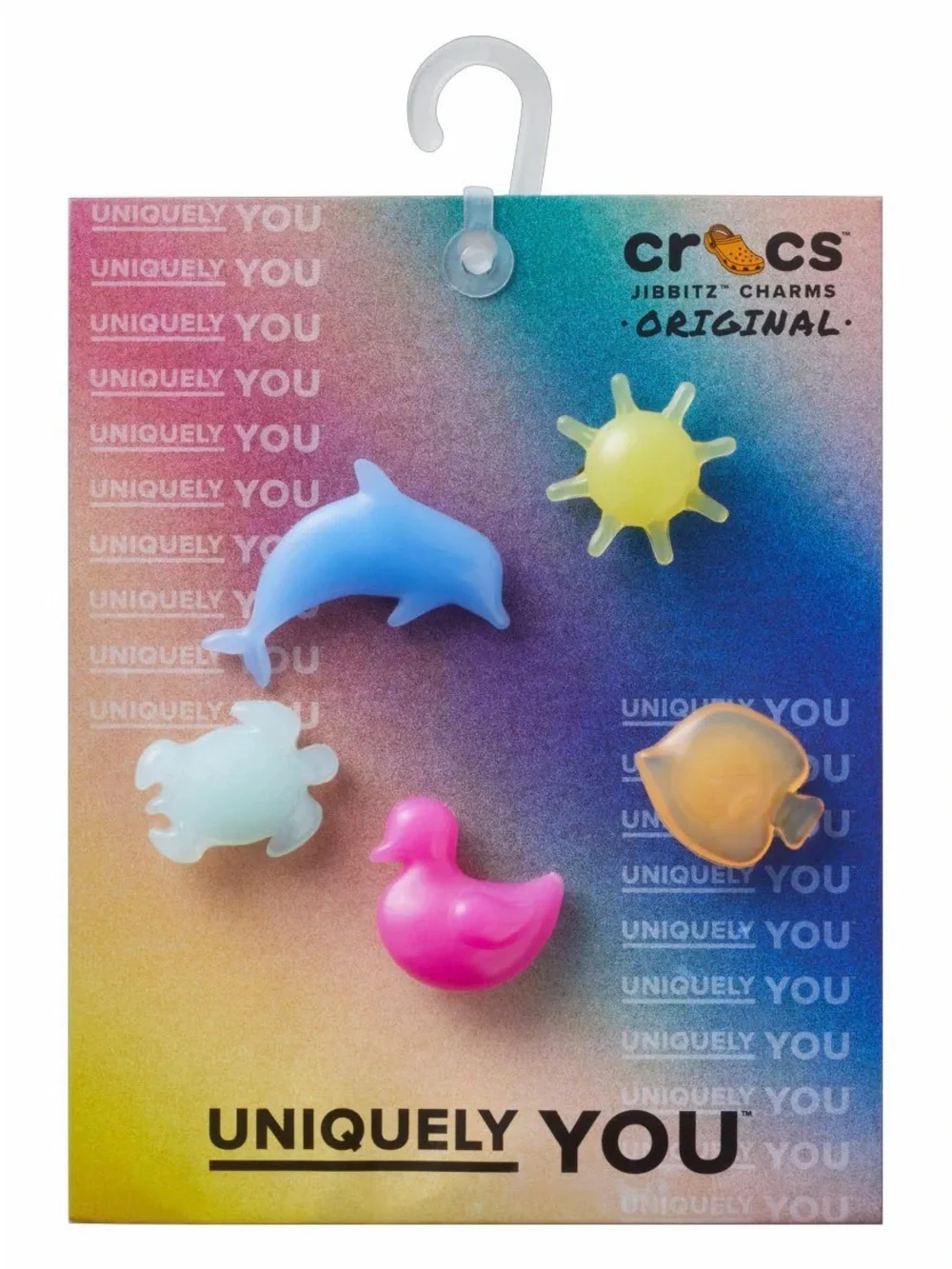 CROCS Pastel Sea Animal Jibbitz Charms — Blue, Pink, Yellow, Mint, Peach